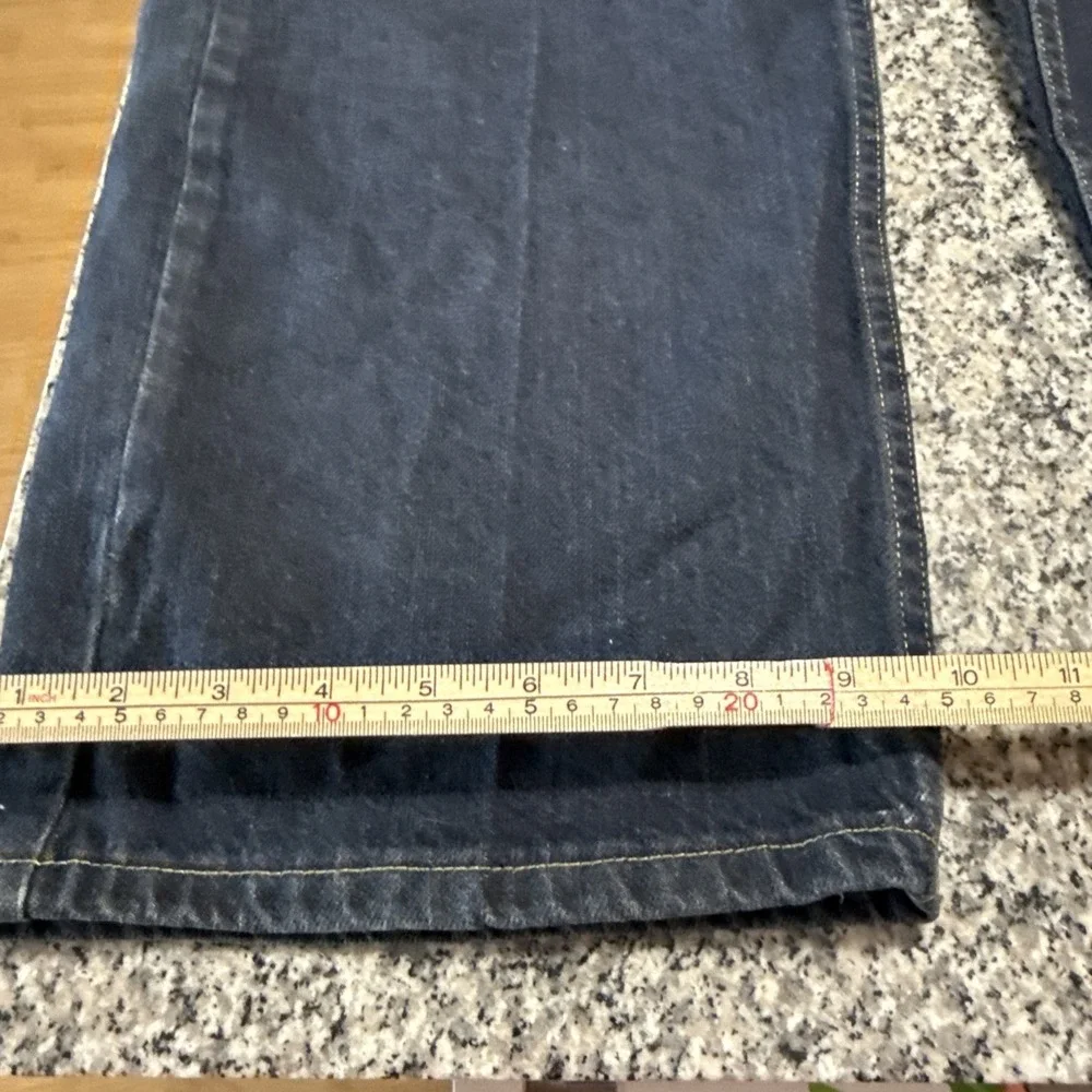 Wrangler Loose Wide Leg Straight 42x30 Dark‎ Wash mens